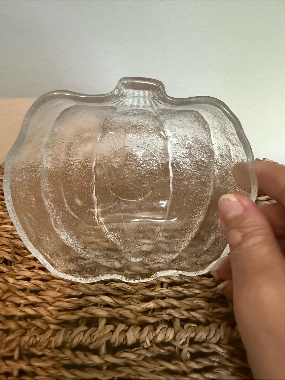 Studio Nova Vintage Glass Pumpkin Tidbit Candy Bowl - Picture 2 of 3